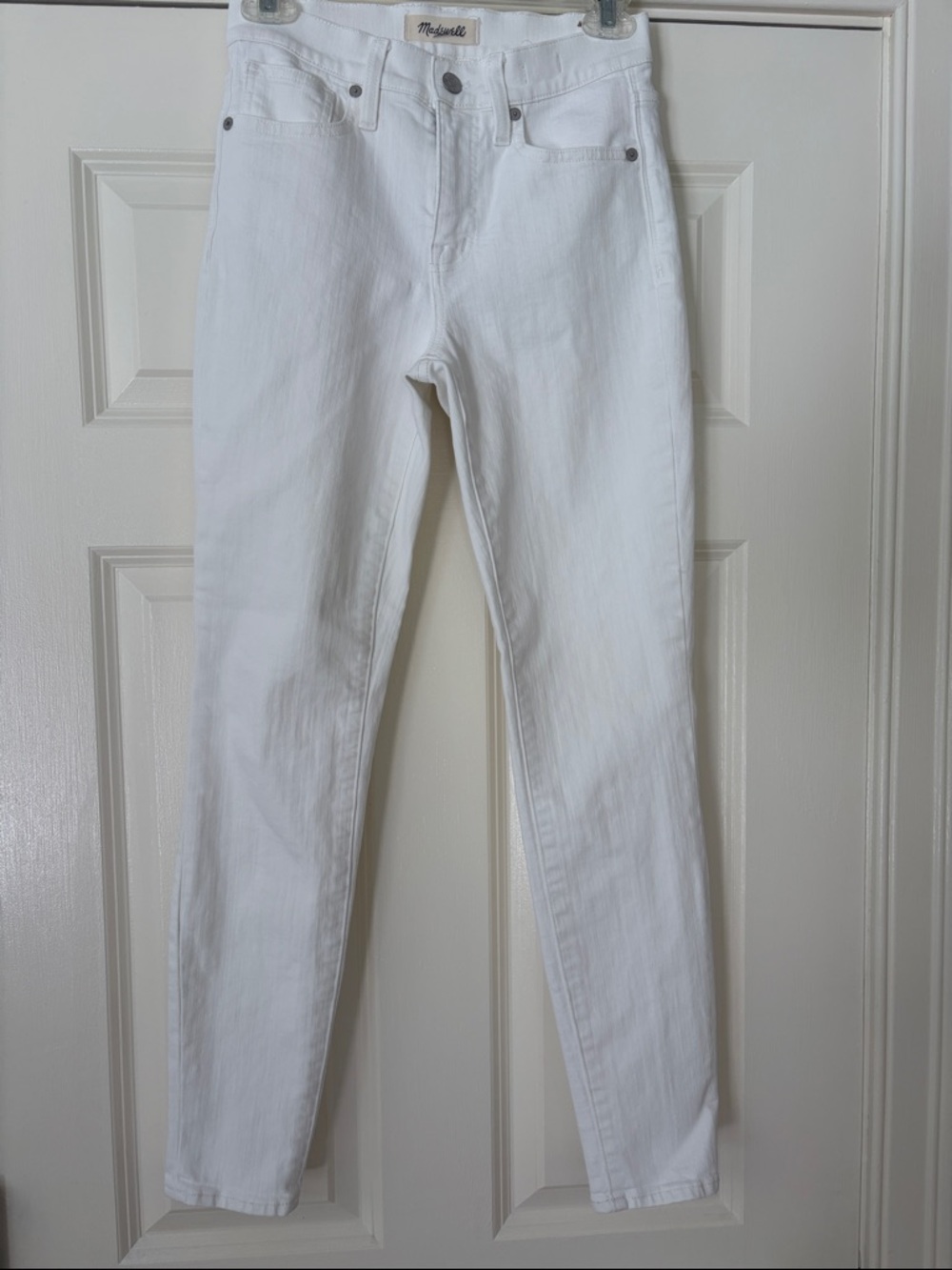 Madewell White Skinny High-Rise Jeans